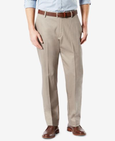 Мужские брюки Dockers Signature Lux Cotton Classic Fit Creased Stretch Khaki