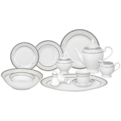 Lorren Home Trends Bolla 57 Piece Dinnerware Set, Service for 8