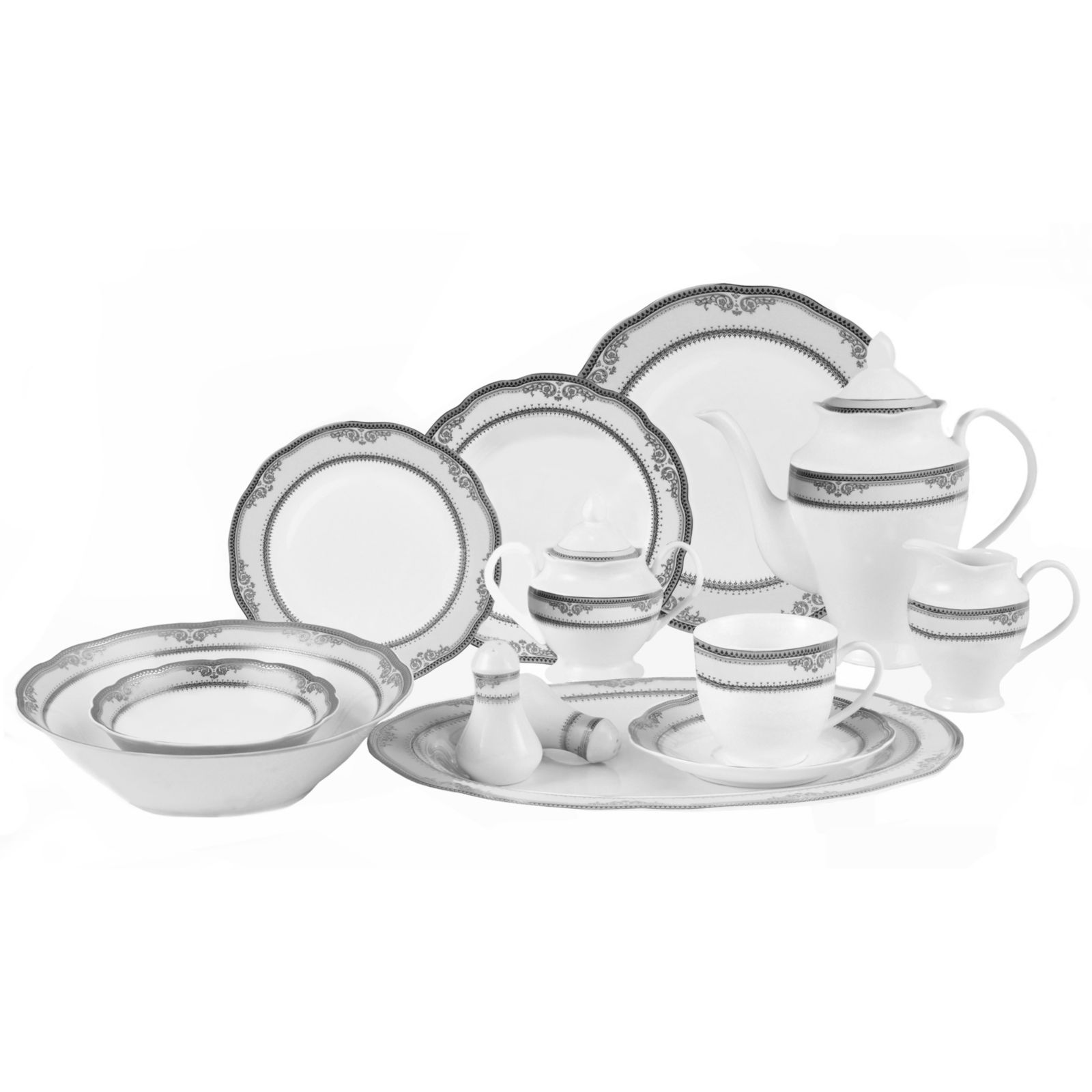 Набор столовой Lorren Home Trends Victoria 57-Pc.