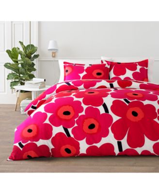 Marimekko Двусторонний набор из 3 предметов с покрывалом Unikko Reversible, King