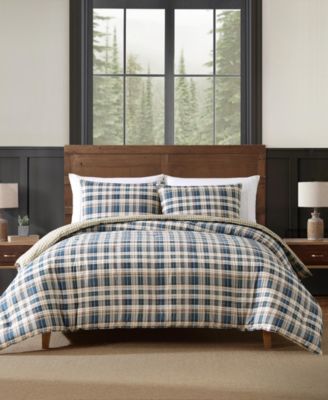 Комплект покрывала Eddie Bauer Port Gamble Dusted Indigo, King