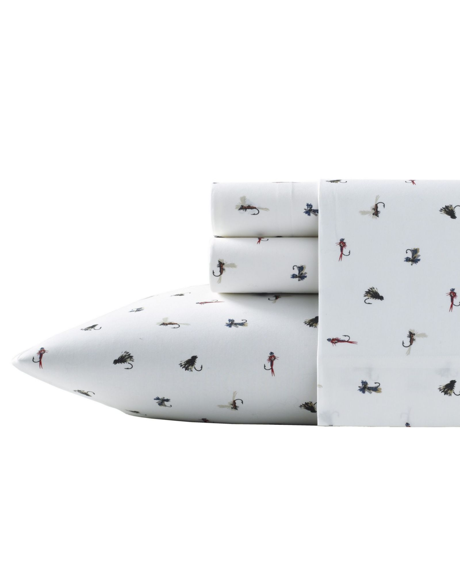 Eddie Bauer Printed 100% Cotton Percale 4-Pc. Sheet Set, Queen