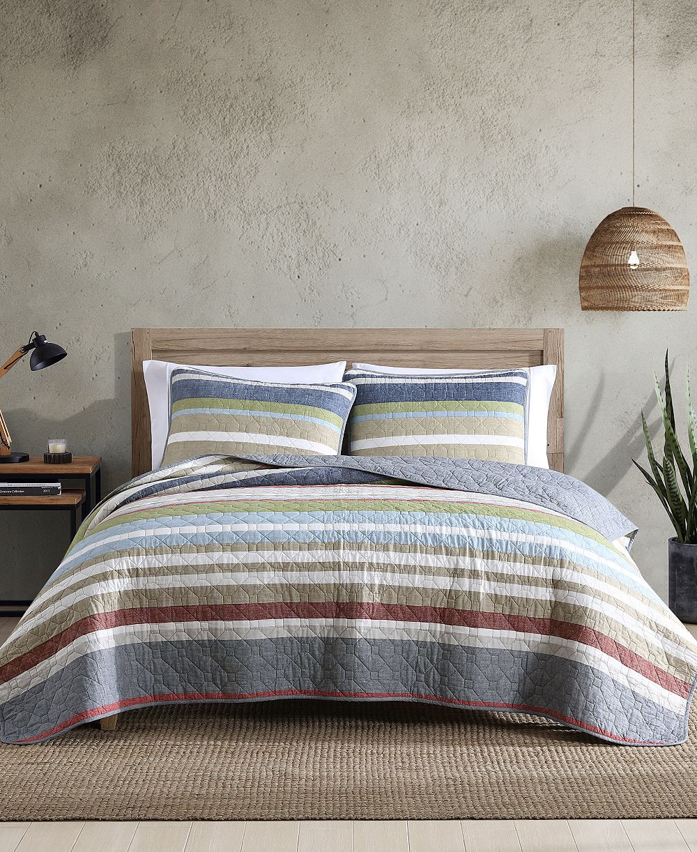Комплект покрывала Eddie Bauer Ladder Stripe, 3-Pc., King