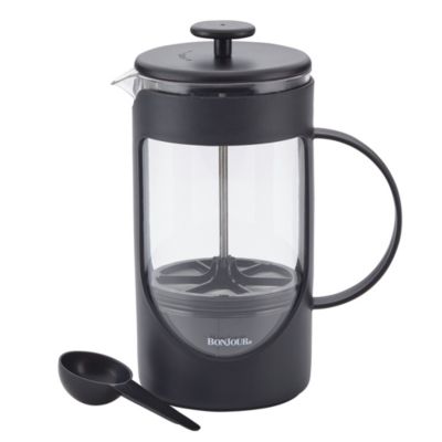BonJour Coffee Unbreakable 40oz Plastic French Press with Lock and Toss™ Filter