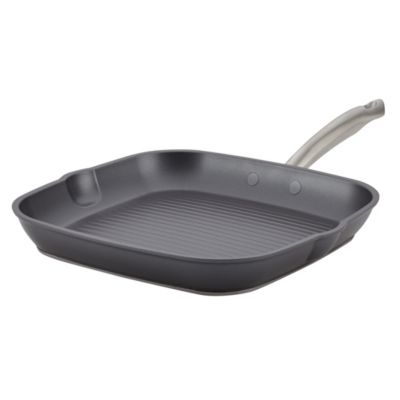 Квадратная сковорода-гриль Anolon Accolade Forged Hard-Anodized Nonstick, 11-Inch, Moonstone