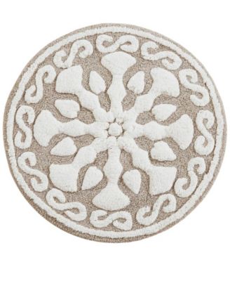 Madison Park Casablanca Tufted Cotton Bath Rug, 25" Round