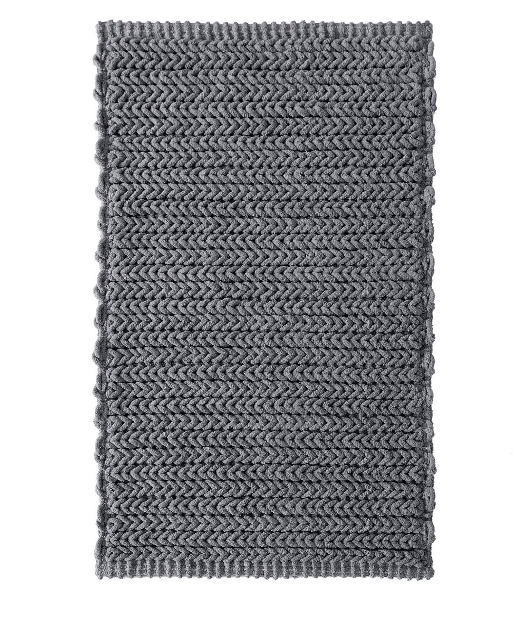Madison Park Lasso Коврик для ванной из хлопка Chenille, 24" x 40"