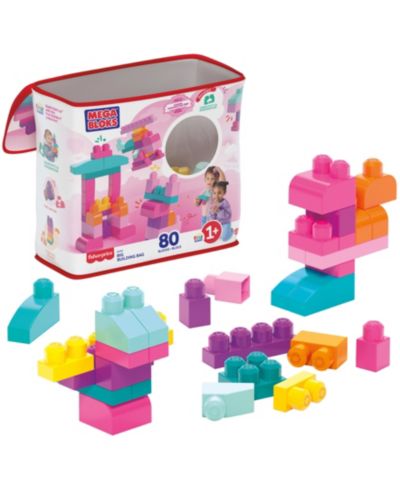 Mega Bloks First Builders Big Building Blocks 80-Piece Building Set, Ages 1+