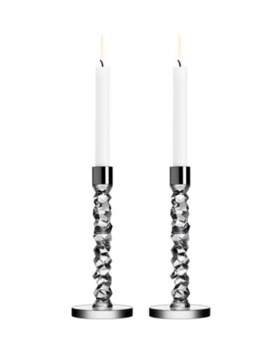 Парные подсвечники Orrefors Carat Small