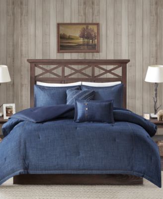 Woolrich Perry Denim 5-Pc. Comforter Set, King/California King
