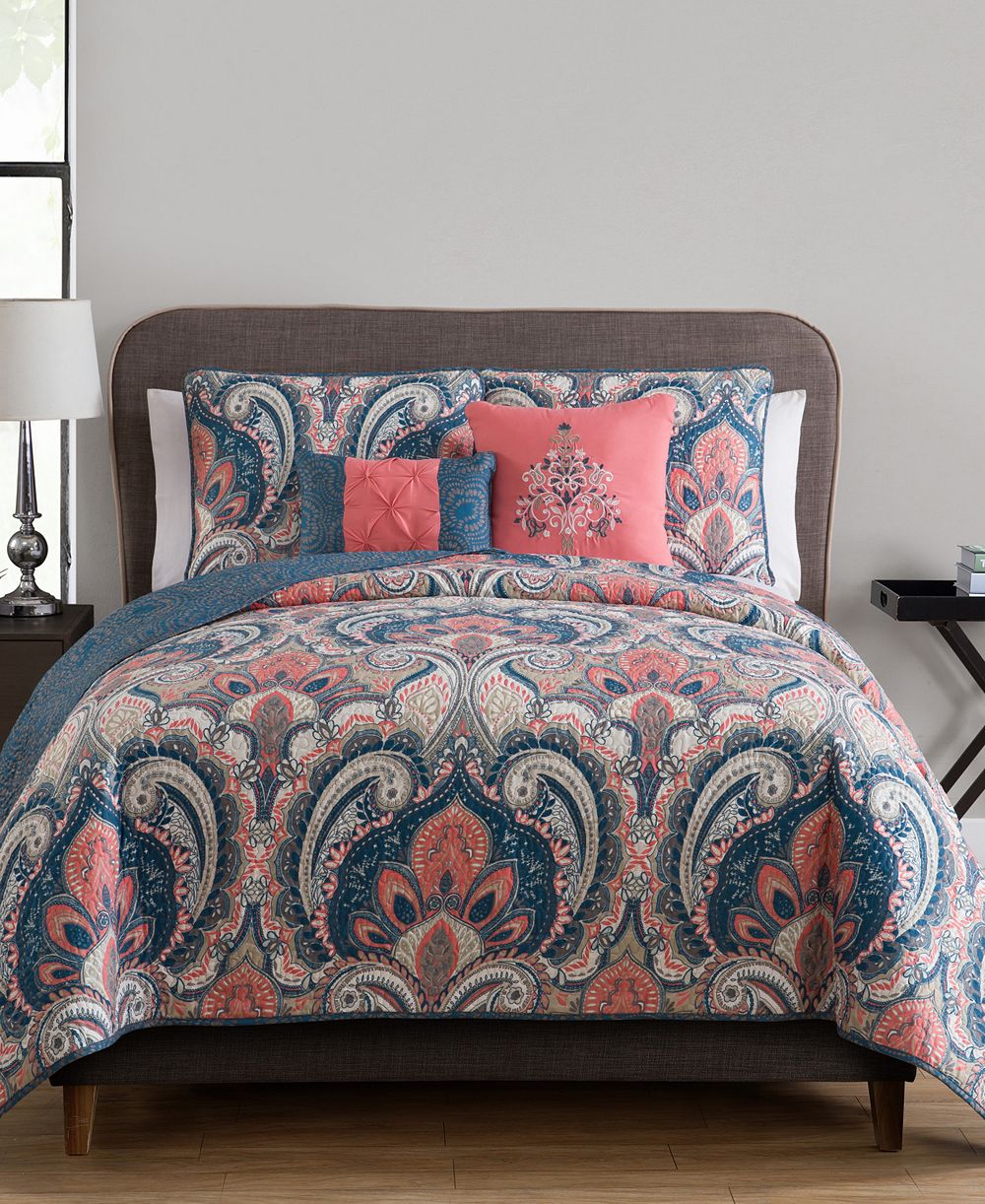 VCNY Home Casa Real Reversible 5-Pc. Quilt Set, King