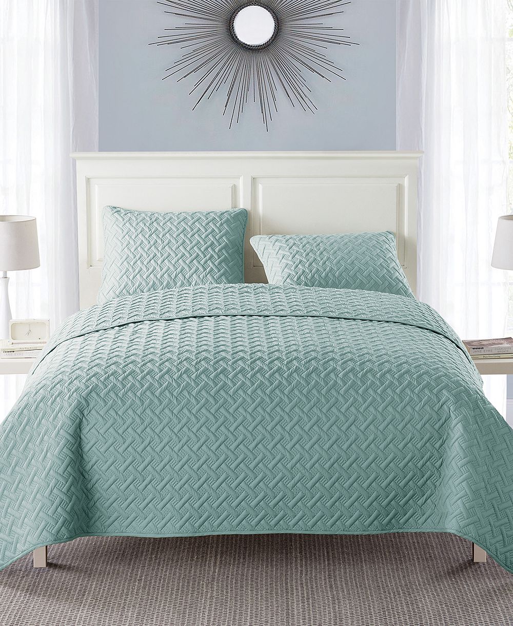 VCNY Home Nina Embossed 3-Pc.Quilt Set, King