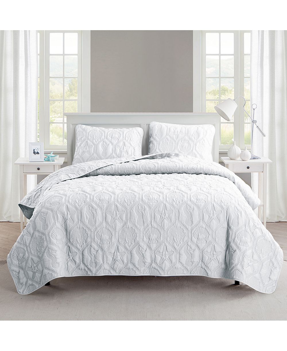 Комплект покрывала VCNY Home Shore Embossed, 3 предмета, Queen
