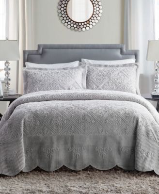 VCNY Home Westland Plush 3-Pc. Bedspread Set, King