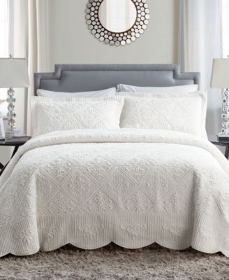 VCNY Home Westland Plush 3-Pc. Bedspread Set, Queen