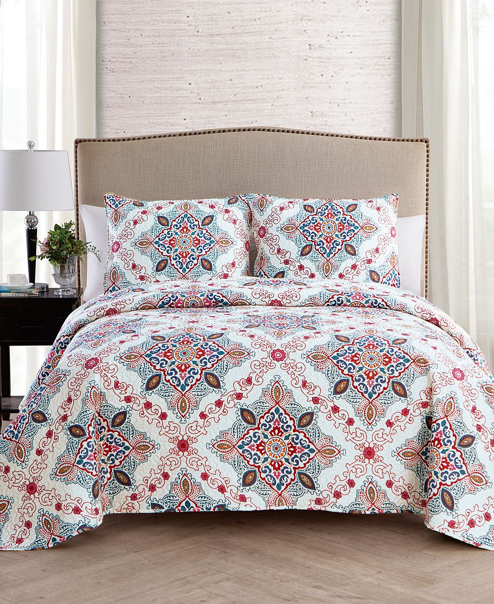VCNY Home Wyndham Medallion 3-Pc. Quilt, King