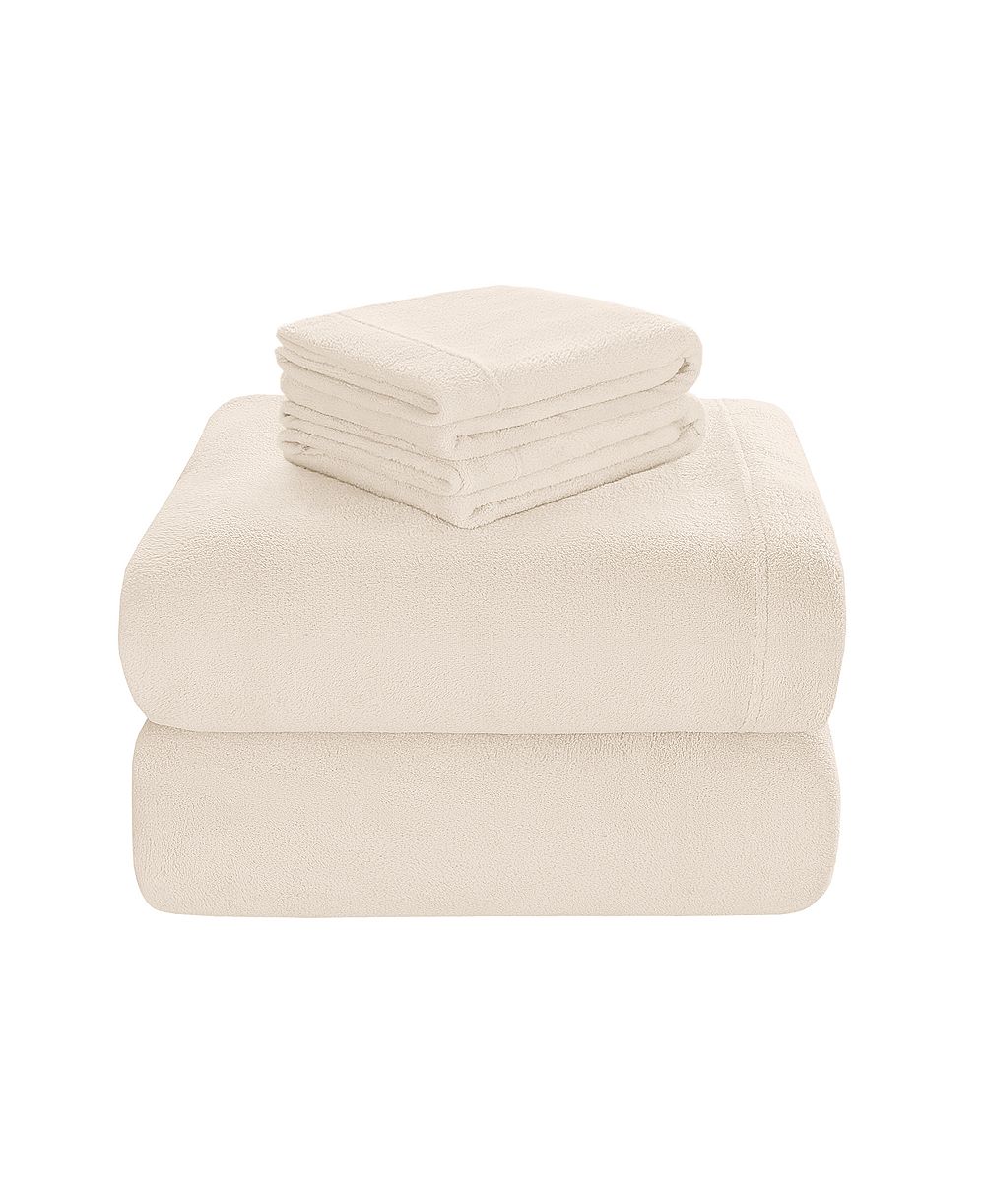 Madison Park Soloft Plush Micro-Fleece 4-Pc. Sheet Set, Queen