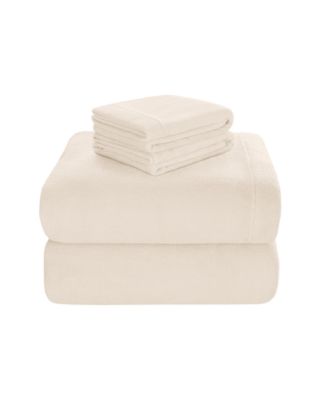 Madison Park Soloft Plush Micro-Fleece 4-Pc. Sheet Set, King