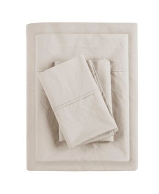 Madison Park Peached Cotton Percale 4-Pc. Sheet Set, Queen