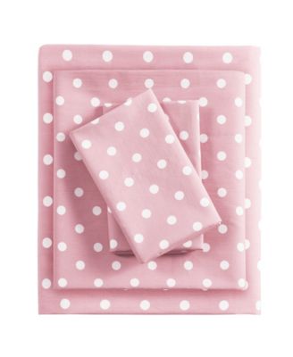 Intelligent Design Polka Dot Cotton 4-Pc. Sheet Set, Full