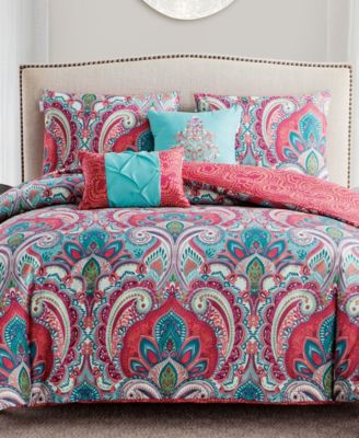 VCNY Home Casa Real Damask Reversible 5-Pc. Comforter Set, King