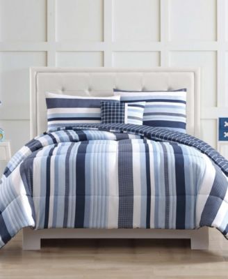 My World Kids Mason Stripe Comforter Set, Twin