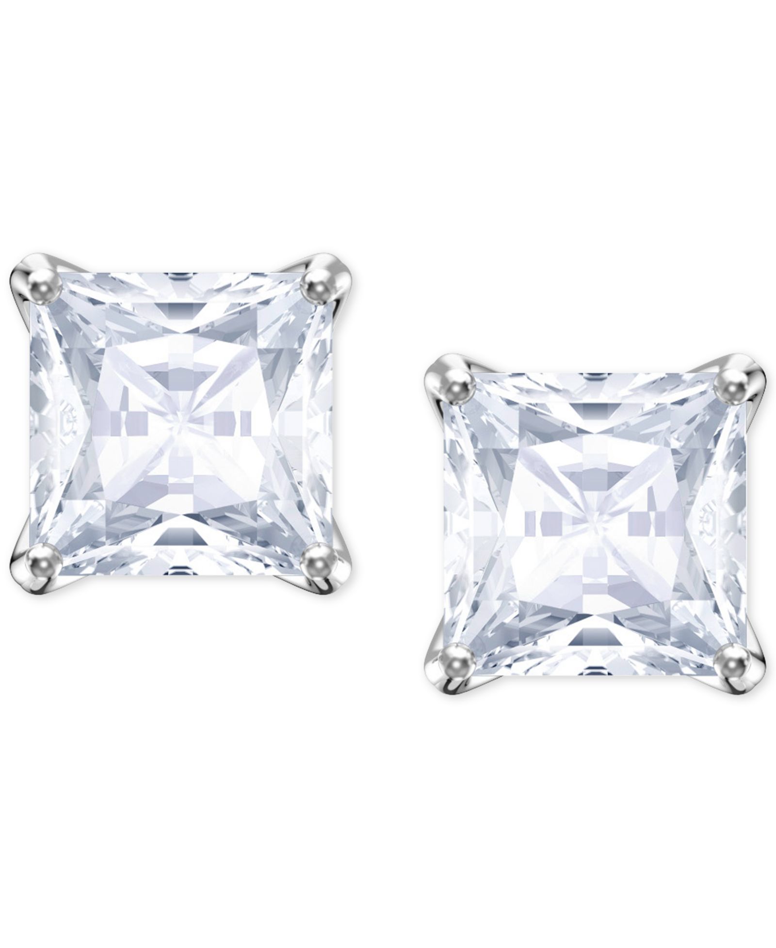Серьги-гвоздики Swarovski Crystal Square
