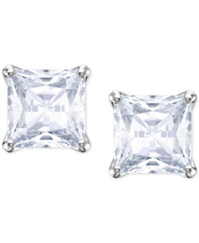 Серьги-гвоздики Swarovski Crystal Square