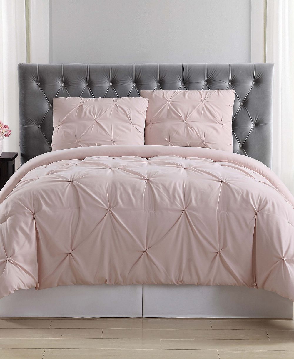 Truly Soft Pleated Comforter Set, King