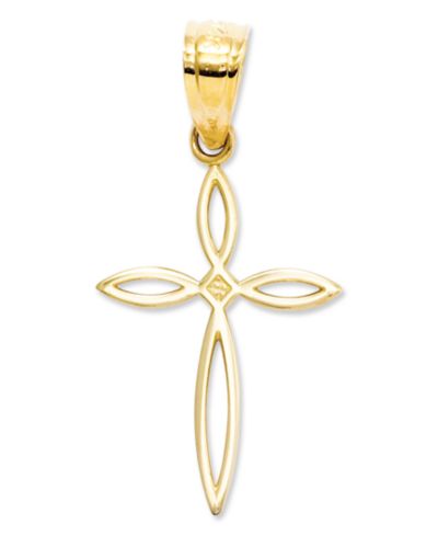 Подвеска-шарм Passion Cross в 14k Gold