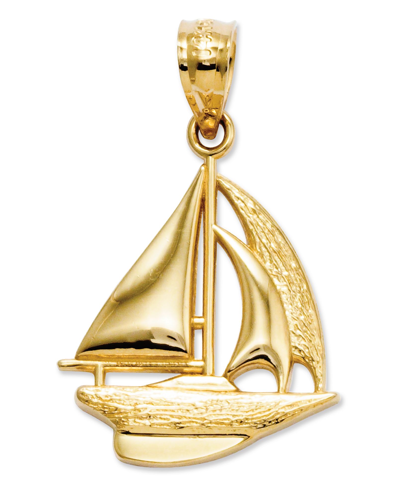 Золотой шарм Macy's Sailboat