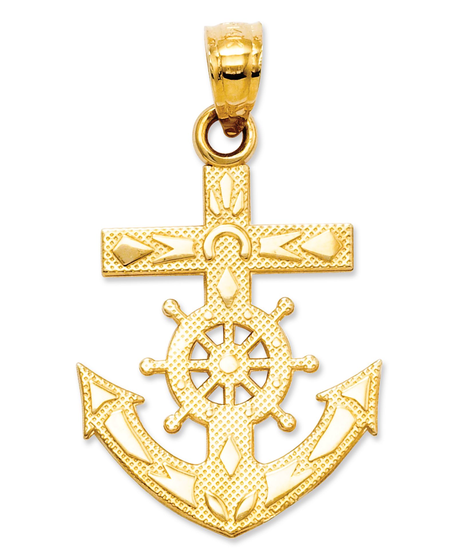 Подвеска 14k Gold Charm, Mariner's Cross Charm