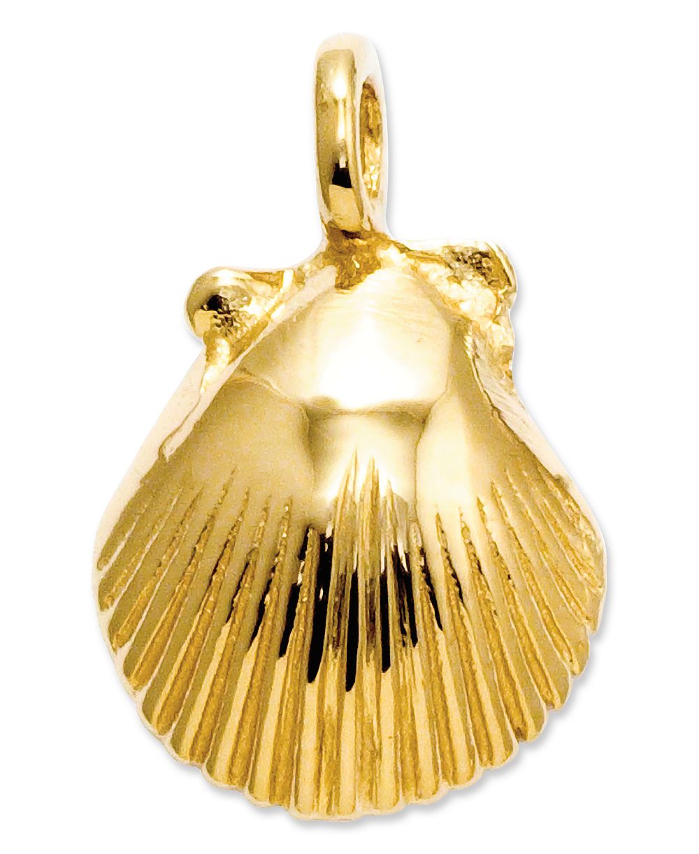 Подвеска 14k Gold Charm, Seashell Charm