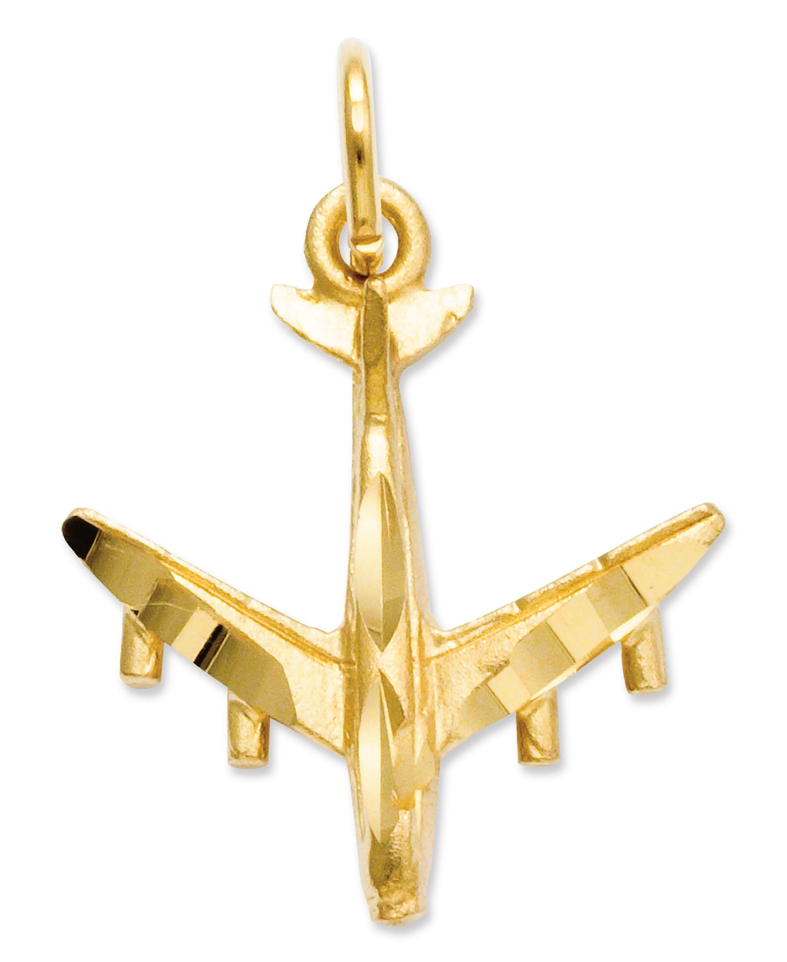 Подвеска 14k Gold Charm, 3D Airplane Charm