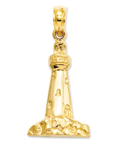 Подвеска-шарм 14k Gold Charm Lighthouse Charm