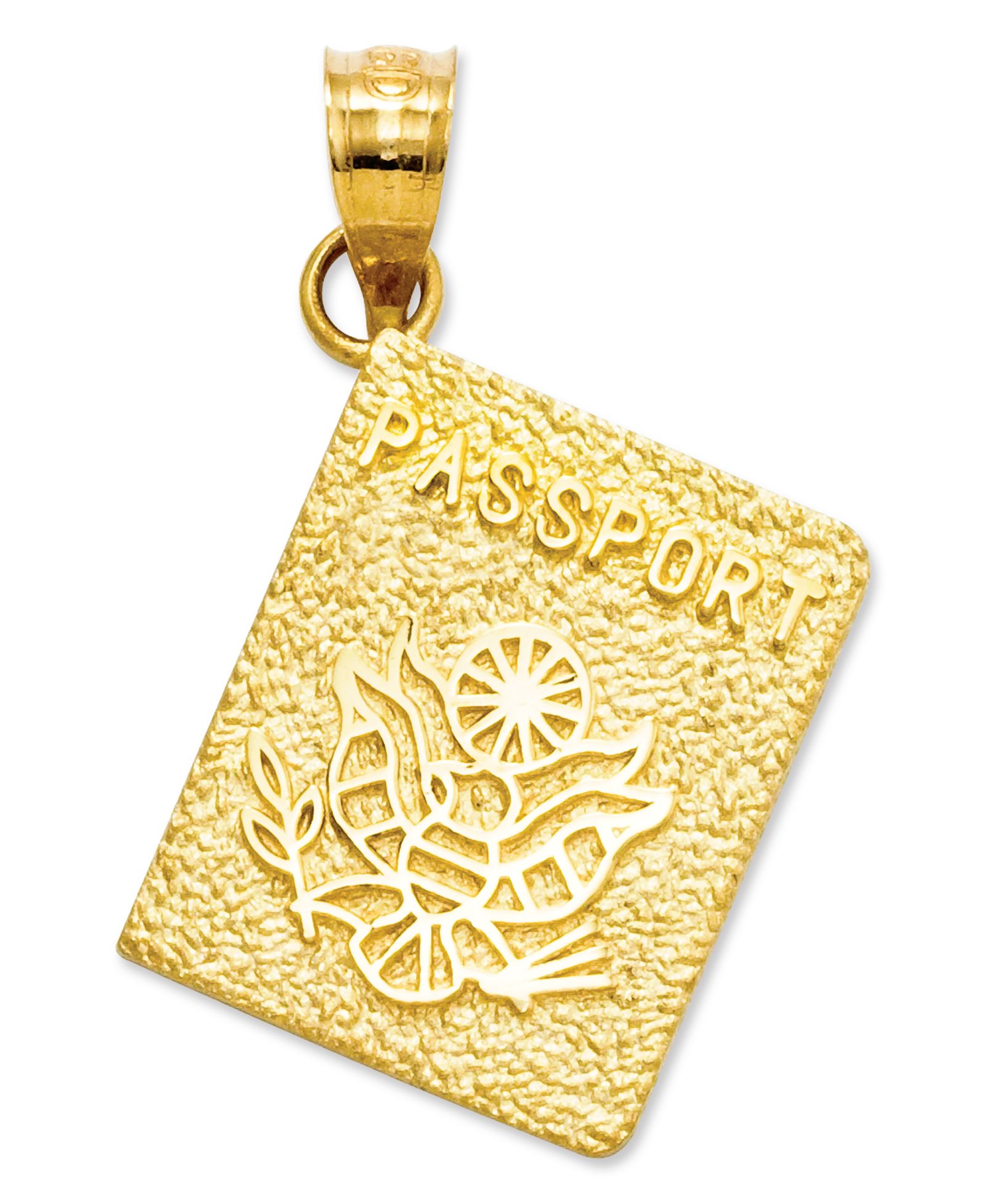 Подвеска-шарм 14k Gold Charm, Passport Charm