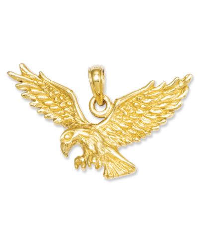Подвеска-шарм 14k Gold, полированный орел