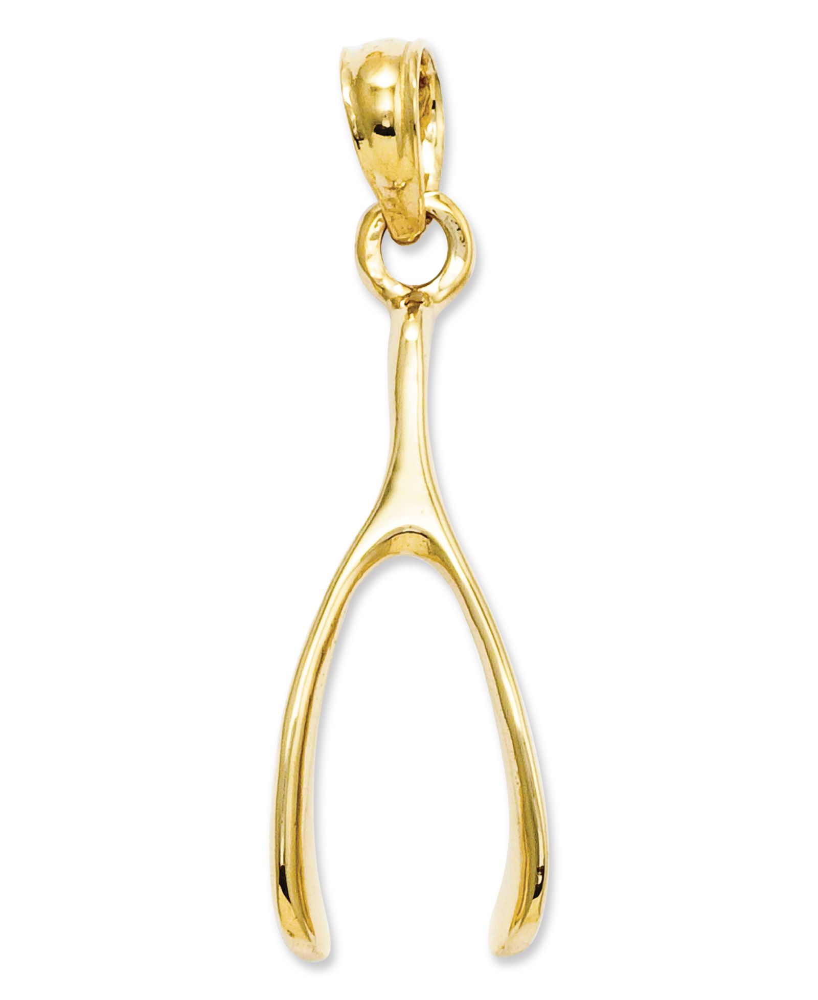 Macy's подвеска из 14k золота Wishbone