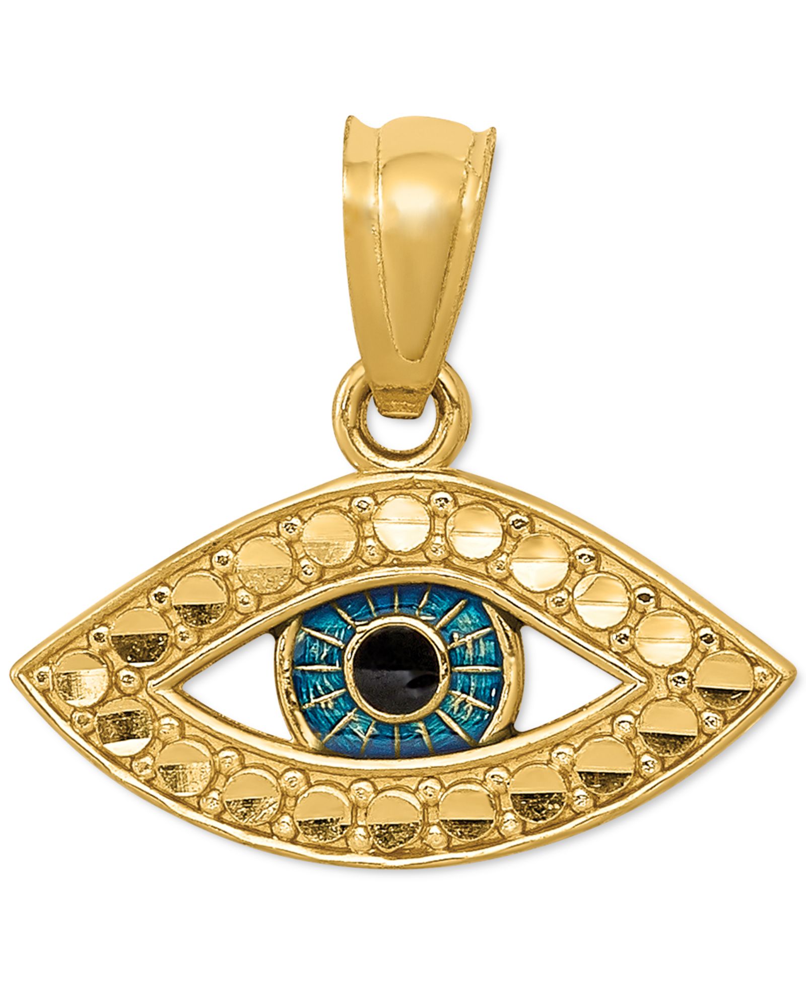 Набор амулетов Evil Eye, 14k Gold и эмаль