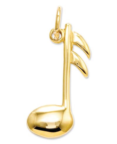Подвеска 14k Gold Charm Musical Note