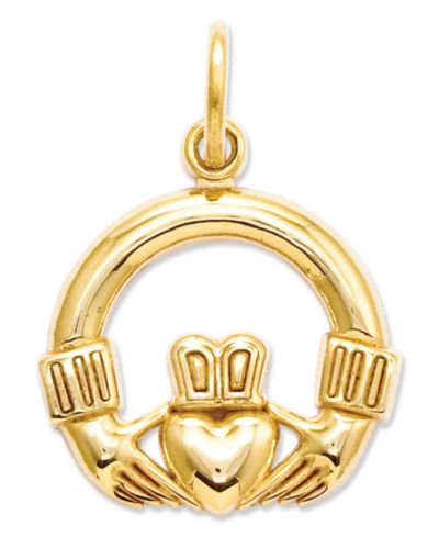 Подвеска Claddagh из золота 14k