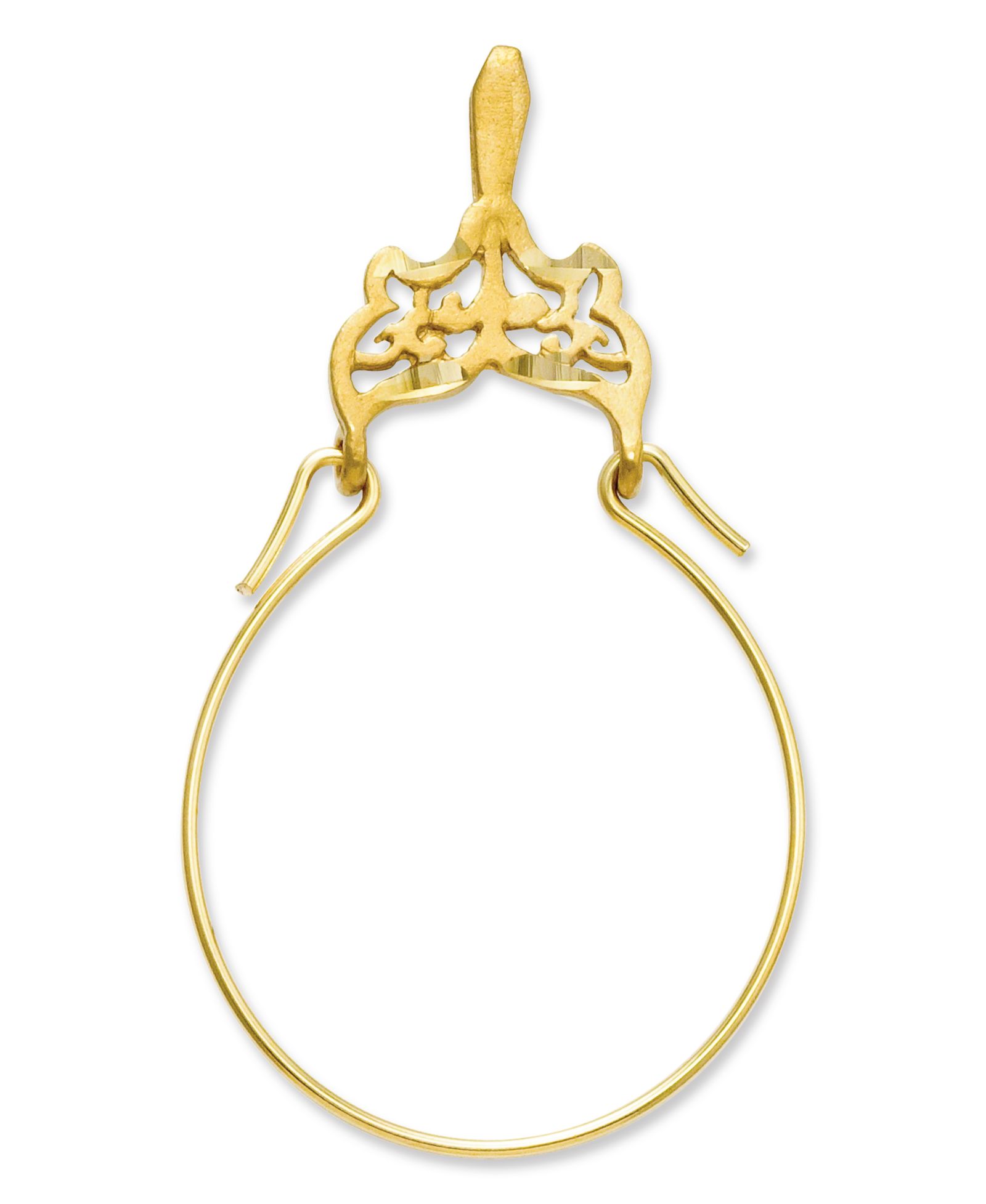 Держатель для шармов из золота 14k, филигранный