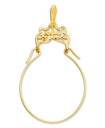 Держатель для шармов из золота 14k, филигранный