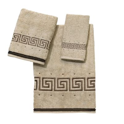 Avanti Pre Athena Greek Key Embroidered Hand Towel, 16" x 30"