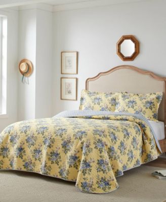Laura Ashley Linley Cotton reversible 2-Pc. стеганое одеяло, Twin