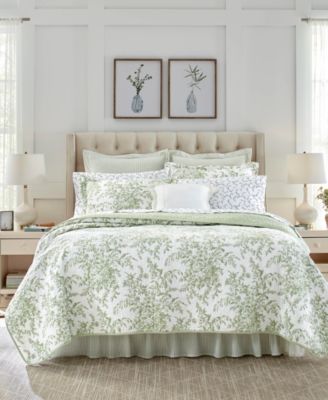 Laura Ashley Bedford Cotton Reversible 2-Pc. Quilt Set, Twin
