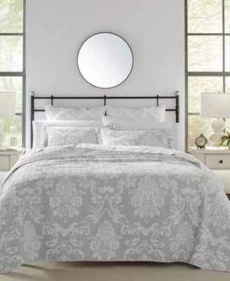 Laura Ashley Venetia Cotton Reversible 3-Pc. Quilt Set, King