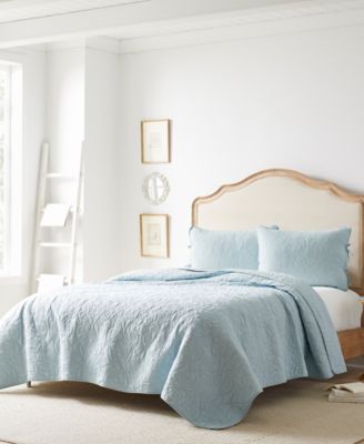 Laura Ashley Felicity Cotton Reversible 2 Piece Quilt Set, Twin