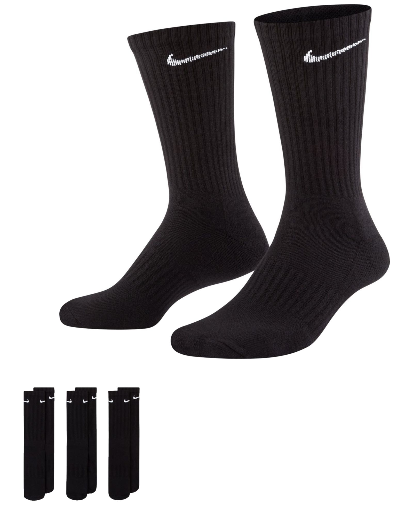 Nike Unisex Everyday Crew Socks, 3-Pack