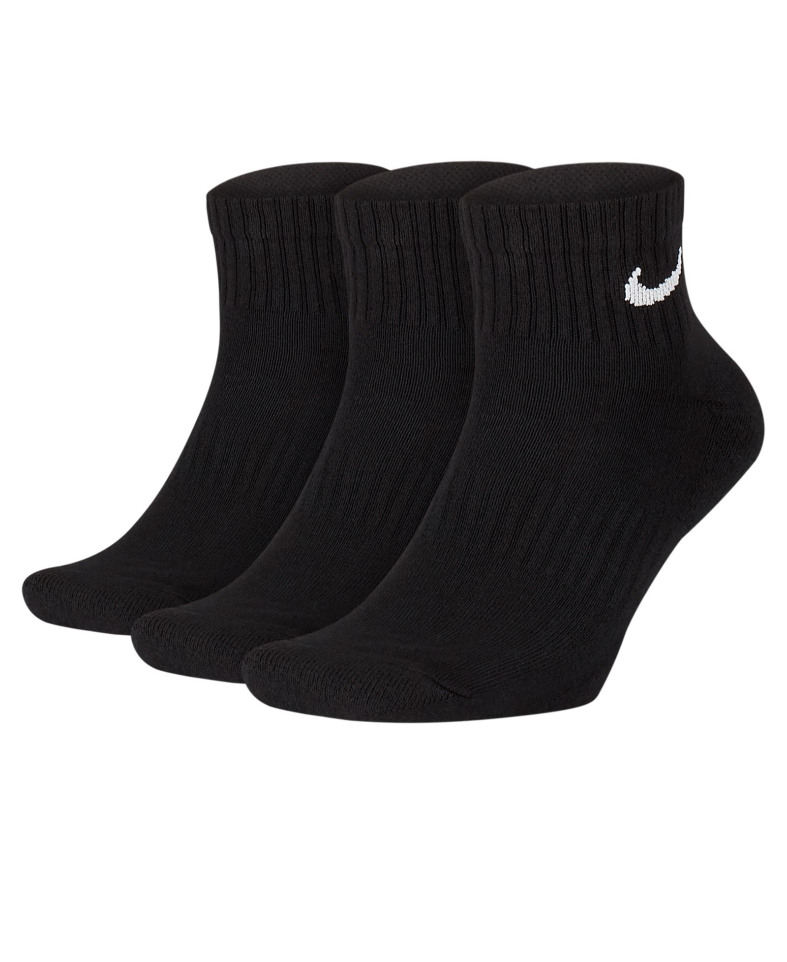 Nike Unisex Quarter Ankle Socks, 3-Pack